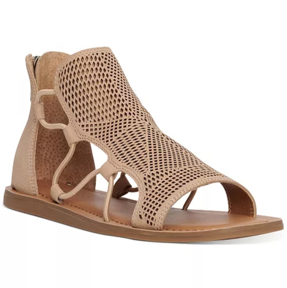 Women's Tan Gladiator Sandals. Brand New With Original Shoe Box